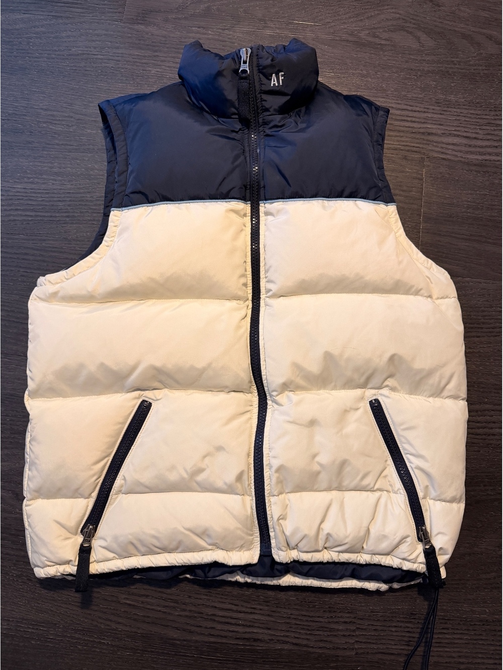 Vintage Abercrombie Goose Down Colorblock Puffer Vest